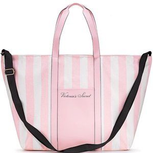 Classic Light Pink Stripes TOTE bag Victoria's Sec
